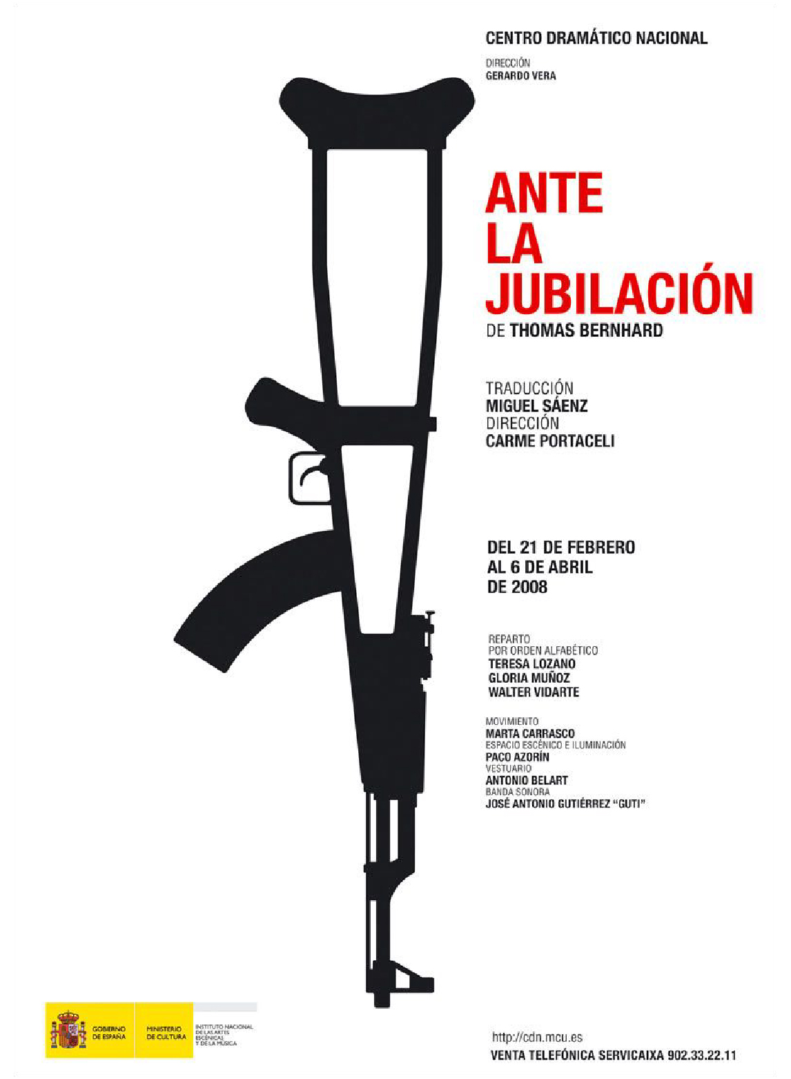 Cartel Ante la jubilación